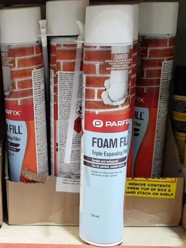 spray foam for creating background wall in bearded dragon house