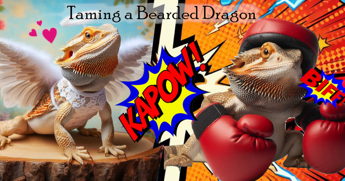 taming a bearded dragon and preventing biting